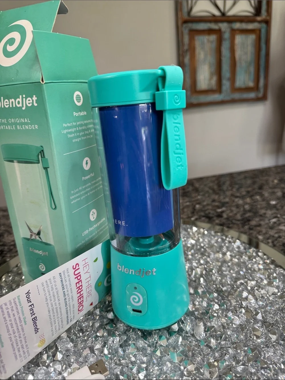BlendJet Portable Personal Blender - Teal/Blue